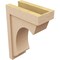 Ekena Millwork 6"W x 12"D x 18"H Classic Emerson Rough Cedar Woodgrain TimberThane Corbel, Primed Tan CORUR06X12X18EMRRCPR - alternate 3